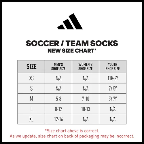 Vista 6 de adidas Unisex-adult Metro 5 Soccer Socks (1-pair)
