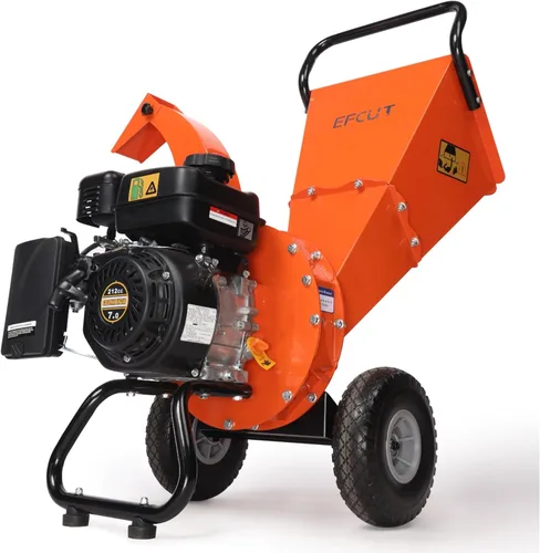 Vista 8 de Trituradora de madera C40 de 4 "pulgadas de diámetro máximo, capacidad de 9 HP 274cc, motor a gas, trituradora de servicio pesado, trituradora