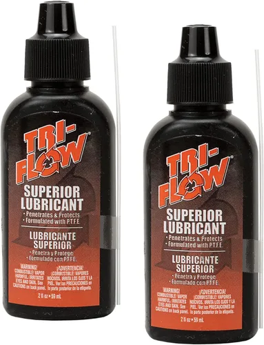 Tri-Flow, Botella exprimible de 2 onzas, lubricante con teflón, paquete de 2