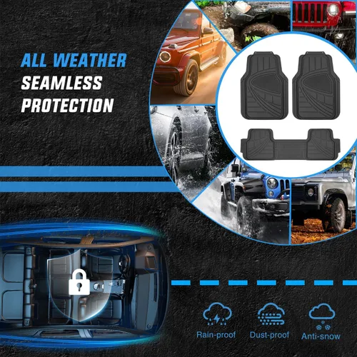Vista 6 de Nilight Alfombrillas de carga de goma para automóviles, camiones, SUV, ajuste universal para adaptarse a la mayoría de vehículos, protección