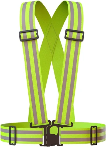 Vista 4 de Reflective Vest (2 Pack) Lightweight, Adjustable & Elastic Safety & High Visibility for Running, Jogging, Walking, Cycling