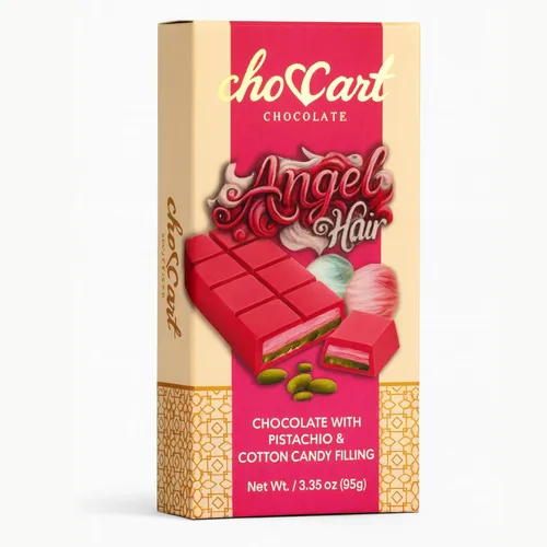 Vista 13 de ChocCart Dubai - Barra de chocolate con relleno de galletas y Kunafa, postre de chocolate con leche premium, estilo viral Knafeh, caja de regalo