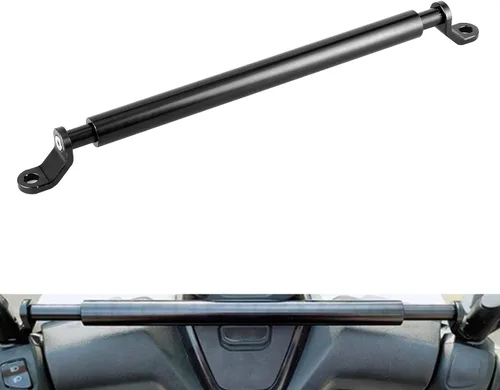 Vista 4 de Qiilu Extensor de manillar de motocicleta, aleación de aluminio CNC Balance Crossbar manillar de refuerzo extendido soporte de montaje de teléfono