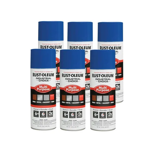Vista 22 de Aerosol de esmalte Rust-Oleum para uso general; envase de 16 onzas líquidas; lata de aerosol, almendra, 6