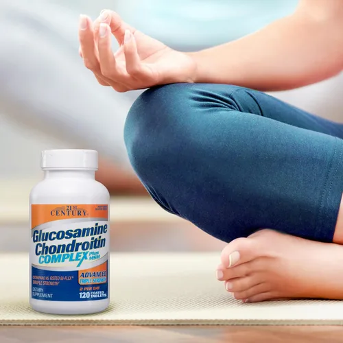 Vista 4 de 21st Century Glucosamine Chondroitin Complex Plus MSM Advanced Triple Strength Tablets, 120 unidades (27438)