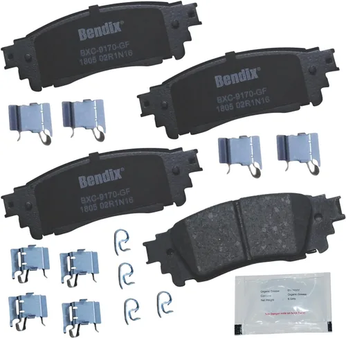 Vista 140 de Bendix Priority1 CFC154 - Juego de pastillas de freno de disco para Avanti II, Century, LeSabre, Regal, Riviera, chasis comercial, DeVille