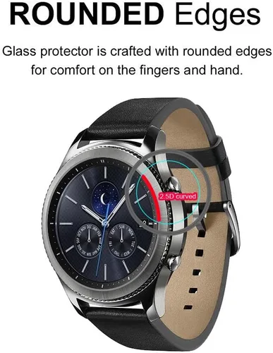 Vista 3 de Supershieldz Protector de pantalla de vidrio templado diseñado para Fossil Gen 5, Carlyle HR, protector de pantalla de vidrio templado