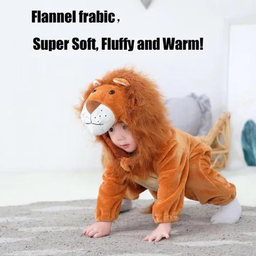 Vista 72 de Disfraz de bebé de Halloween para niños pequeños, rómper, mameluco para niños o niñas, ropa de animales, de 2 a 36 meses