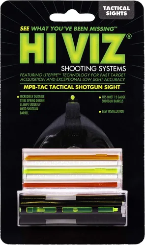 Vista 2 de HiViz MPB-TAC - Vista frontal táctica a presión, LitePipes intercambiables para escopetas de barril liso calibre 12