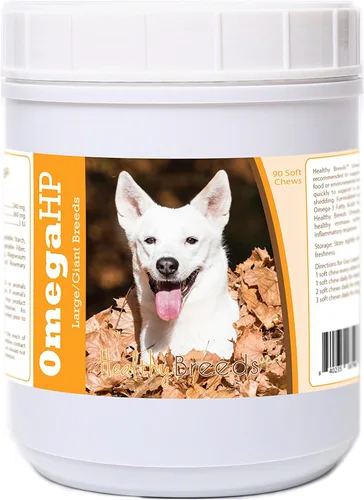 Vista 138 de Healthy Breeds Affenpinscher Omega HP - Masticables suaves para piel y pelaje, 60