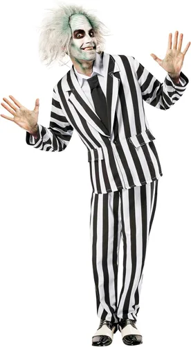 Vista 3 de Rubie's Disfraz de Beetlejuice Deluxe para hombre, Multi