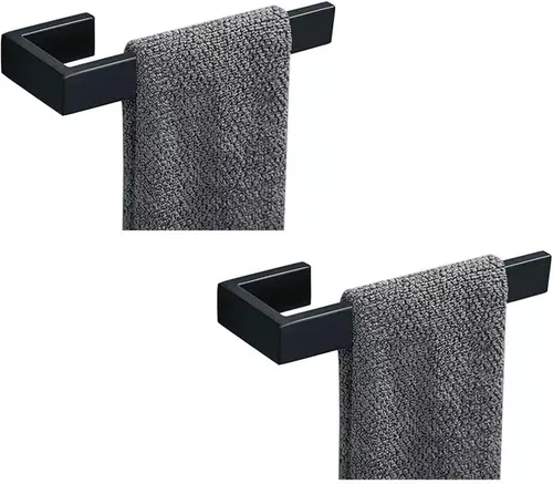 Vista 9 de JOPOFI Toallero de mano, anillo de toalla - Toallero de acero inoxidable SUS 304 engrosado para pared de baño, barra de toalla de mano rectangular
