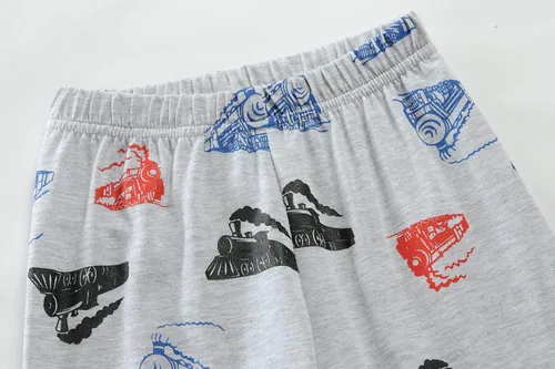 Vista 5 de Pijamas para niños pequeños, ropa de dormir de algodón de 2 piezas, conjunto de pijamas para niños de 2 a 7 años