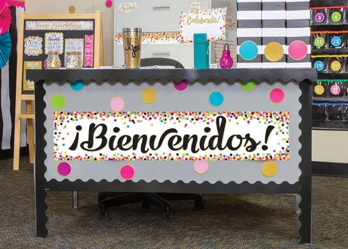 Vista 2 de Teacher Created Resources® Banner de Confeti Bienvenidos (Bienvenidos Español)