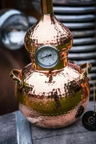 Vista 4 de 5 litros Alambique de cobre puro para whisky, aguardiente, aceites esenciales de Copperholic