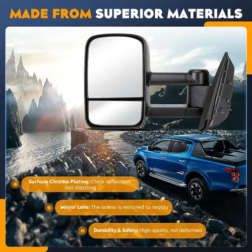 Vista 6 de Espejos de remolque para Chevy GMC 2007-2013 Avalanche Tahoe Sierra Silverado 1500 2500, 07-2014 Silverado 2500 HD Sierra 3500 Suburban 1500 Yukon