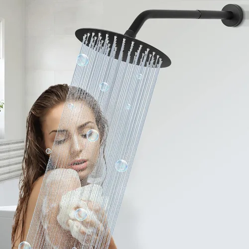 Vista 8 de Brazo de Extensión para Cabezal de Ducha, Extensor de Ducha con Salida de Agua - Reduce la Altura Existente, Extensión de Tubería de Ducha