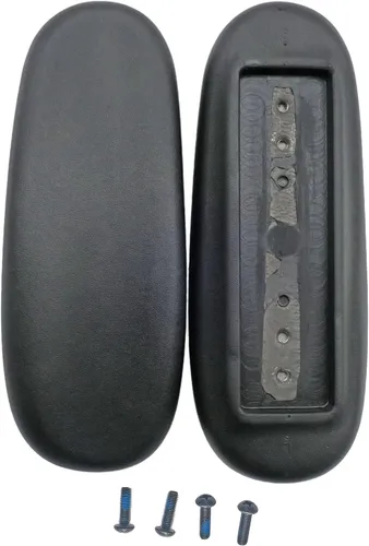 2 almohadillas universales de repuesto para silla de computadora de escritorio de oficina, reposabrazos de 4 pulgadas y 5.5 pulgadas, orificio de
