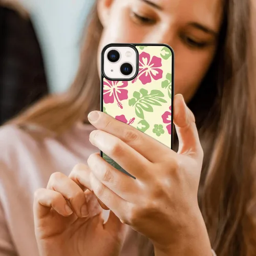 Vista 6 de FANXI Hibiscus - Funda de teléfono compatible con iPhone 13 de 6.1 pulgadas, a prueba de golpes, funda protectora de poliuretano termoplástico