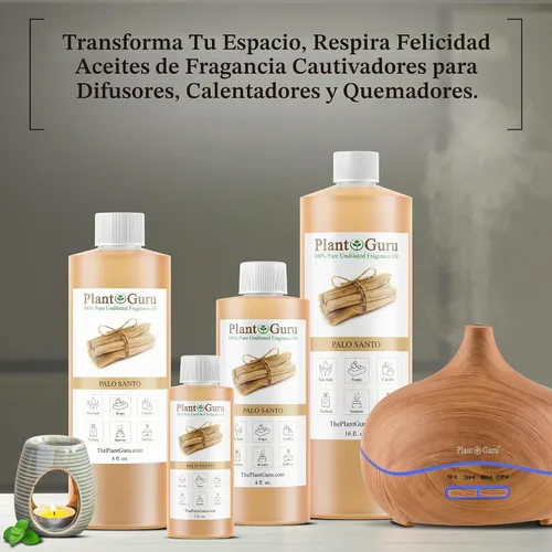 Vista 3 de Aceite aromático Palo Santo de 4 onzas líquidas. Aceite perfumado para hacer jabón, velas, bombas de baño, mantequillas corporales. Se utiliza