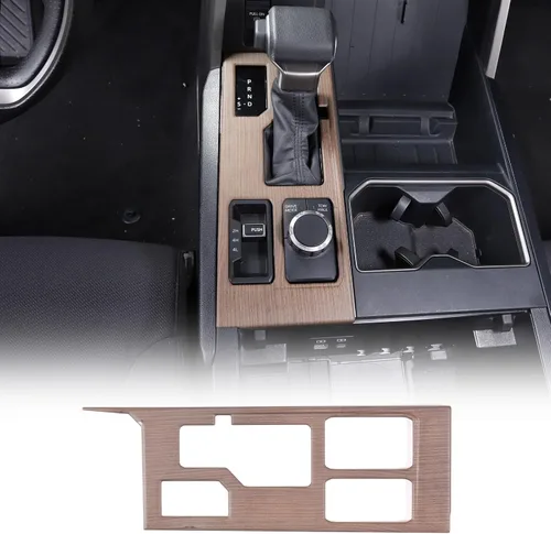 Vista 8 de LLKUANG Marco de protección para panel de palanca de cambios de consola central compatible con Toyot@Tundra Sequoia 2022 2023, accesorios de Azul
