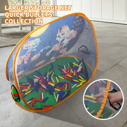 Vista 4 de BananMelonBM Juego de Práctica de Disparo de Zombies, Juguetes de Objetivo de Espuma, Conjuntos de Lanzadardos de Espuma, con 2 Lanzadardos