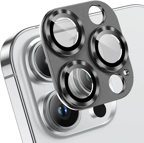 Vista 14 de Korecase [Paquete de 2] Protector de lente de cámara para iPhone 14 Pro Max y iPhone 14 Pro, cubierta de película de cámara de vidrio templado