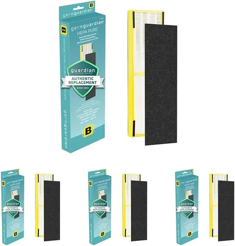 GermGuardian, Filtro B HEPA puro purificador de aire auténtico, elimina el 99.97% de contaminantes, humo de incendios forestales, olores, para
