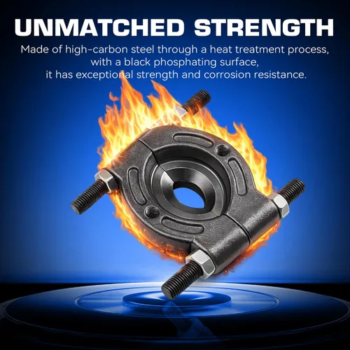 Vista 4 de KOOPOOL Extractor de rodamientos de 12 piezas, juego de extractor de cubo de rueda, herramienta de extracción de rodamientos de rueda, extractor