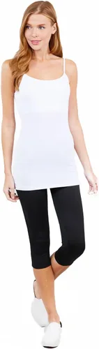 Vista 9 de ShezPretty - Camiseta sin mangas básica para mujer con tirantes tipo espagueti ajustables, 4