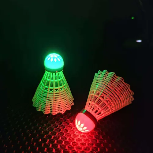 Vista 9 de LED Badminton Birdies 4/5/6 PCS,Nylon Glow in The Dark Badminton Shuttlecocks,Goose Feather Colourful Lighting Birdies, Plastic Light Up Birdie