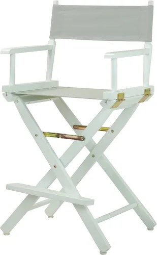 Vista 33 de Casual Home - Silla de director de 18 in, marco negro, lona negra, altura clásica