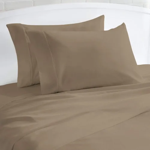 Vista 76 de 100% Cotton Pillow Covers for Queen/Standard Size Pillows - Set of 2 Sateen Pillowcases - Egyptian Cotton Pillow Cases with Long Staple Cotton for