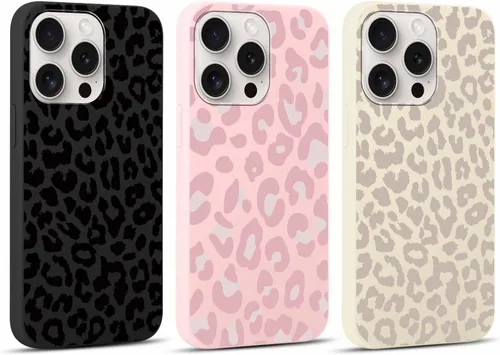 Vista 61 de Paquete de 3 Lindas Fundas con Estampado de Guepardo para iPhone 7/8/SE 2020/SE 2022 de 4.7", Fundas de Diseño Estético de Leopardo de Silicona