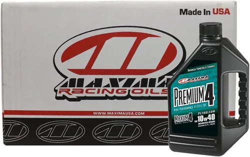 Vista 3 de Maxima Racing Oils 34901-2PK Premium4 10W40 Aceite para motor de motocicleta 1L Botella, 2-Pack