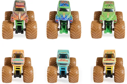 Vista 10 de Monster Jam, Mystery Mudders, camión monstruo oficial fundido a presión, lavado para revelar, escala 1:64 (los estilos variarán)