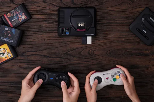 Vista 9 de 8Bitdo M30 2.4G Wireless Gamepad for Sega Genesis Mini and Mega Drive Mini and Switch with 6-Button Layout (White)