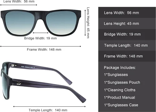 Vista 3 de DUCO Gafas de sol polarizadas clásicas vintage para mujeres, gafas de sol 100% bloqueo UV DC2145