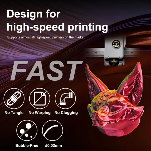 Vista 71 de ERYONE Filamento de ácido poliláctico (PLA) de seda para impresora 3D, de 1.75 mm +/- 0.03 mm, carrete de 1 kg (2.2 libras), verde esmeralda seda