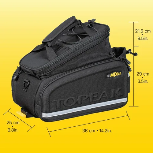 Vista 5 de Topeak MTX TrunkBag - Rear Bicycle Bag - Spacious Storage and Easy Mounting