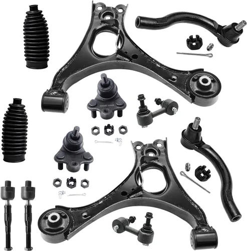 Vista 46 de Detroit Axle - Kit de suspensión frontal de 12 piezas para Volkswagen Jetta Golf Beetle, 2 brazos de control inferiores, 2 rótulas inferiores