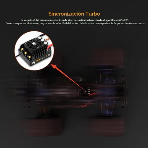 Vista 8 de XC E6 3-8S 200A Sensored Brushless ESC y E4990 Motor Combo para 1/6 RC Car