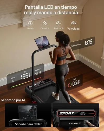 Vista 6 de CURSOR FITNESS Almohadilla para caminar con placa de vibración con 14% de Raven