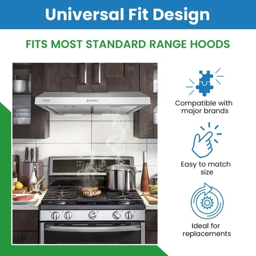 Vista 4 de Filter Everything Broan 99010299 - Filtro de repuesto para campana extractora compatible con Broan - 11-3/4 x 14-1/4 x 3/8