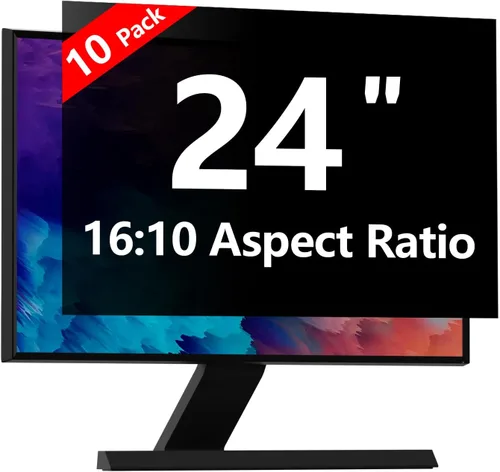 Vista 45 de Protector de pantalla de privacidad para computadora de 20 pulgadas con HP Dell Acer Asus Samsung LG y más, filtro de protección de seguridad