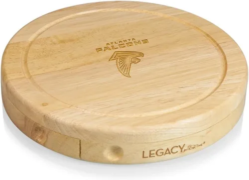 Vista 17 de Picnic TIME NFL Brie Cheese Board and Knife Set - Charcuterie Board Set - Wood Cutting Board