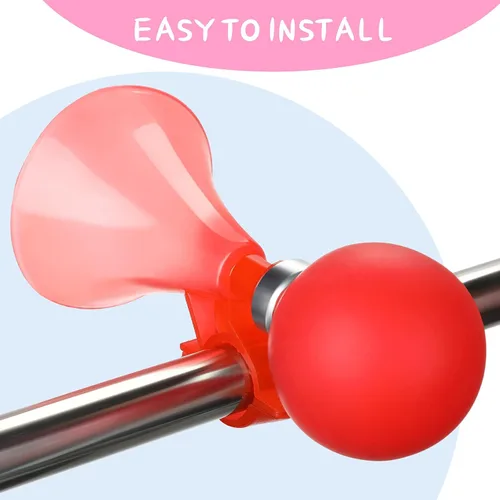 Vista 5 de Bocina de bicicleta para niños, 3 piezas, bocinas de plástico para bocina de bicicleta, bocina de scooter para niños y niñas