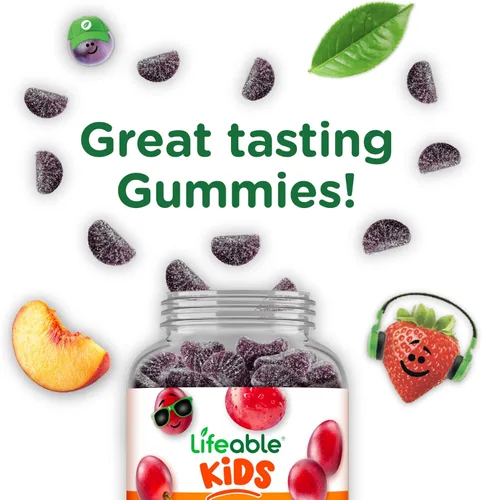 Vista 6 de Hierro viable para niños - con vitamina C - 10 mg - Suplemento gomoso de sabor natural de gran sabor, sin gluten, vegetariano, sin OMG, masticable
