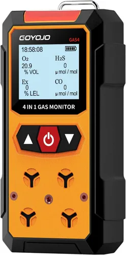 Vista 8 de GOYOJO Detector de monóxido de carbono, detector de CO portátil de alta precisión de 0 a 2000 ppm para hogar seguro, garaje, lugar de trabajo