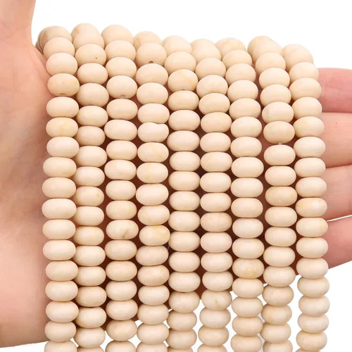 Vista 90 de BONNY BOXX 1 hebra (150 piezas) Cuentas naturales de turquesa africana de 2 * 4 mm, cuentas de disco de ábaco de piedra natural, cuentas sueltas
